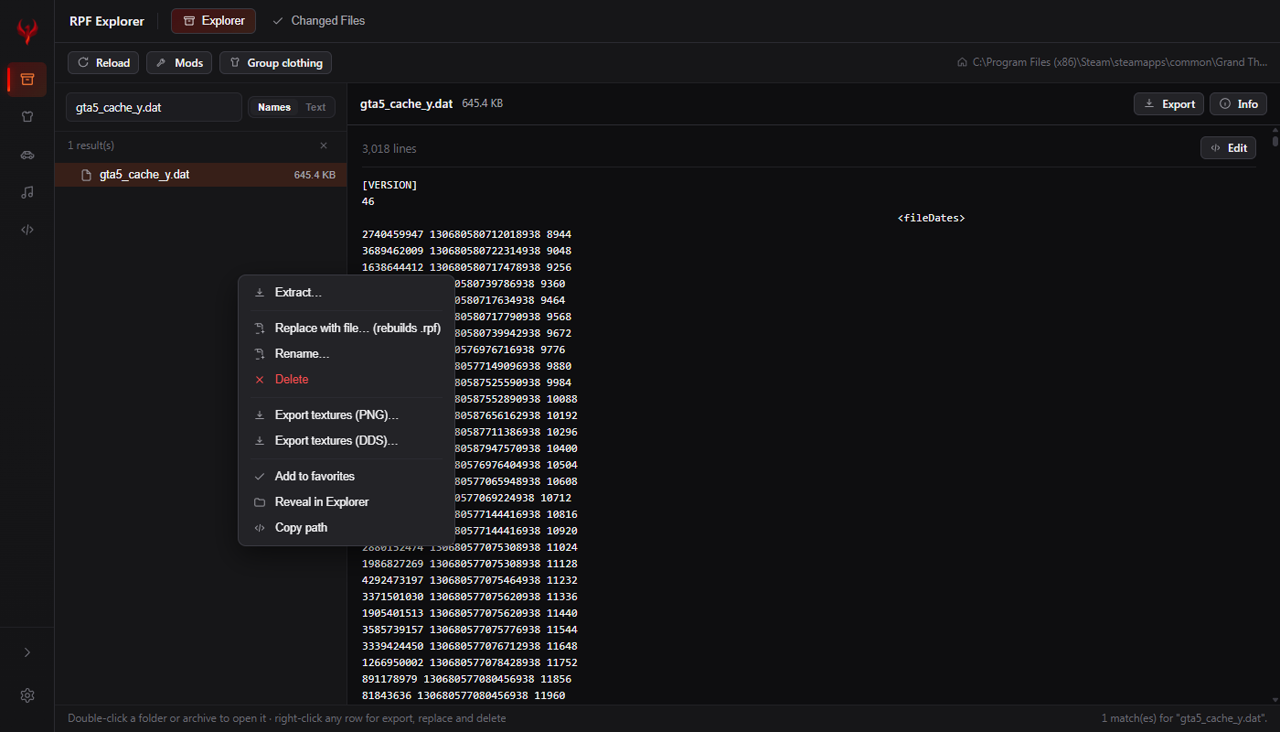 SCREENSHOT — RAW FILE AS TEXT